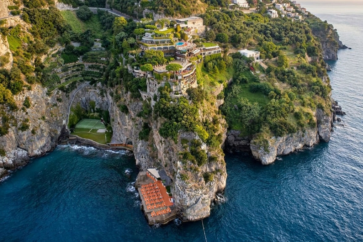 Il San Pietro di Positano with private sea access and beach club on the Amalfi Coast